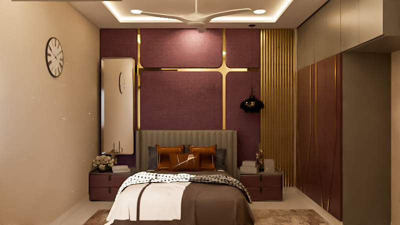 Maroon Headboard Suite
