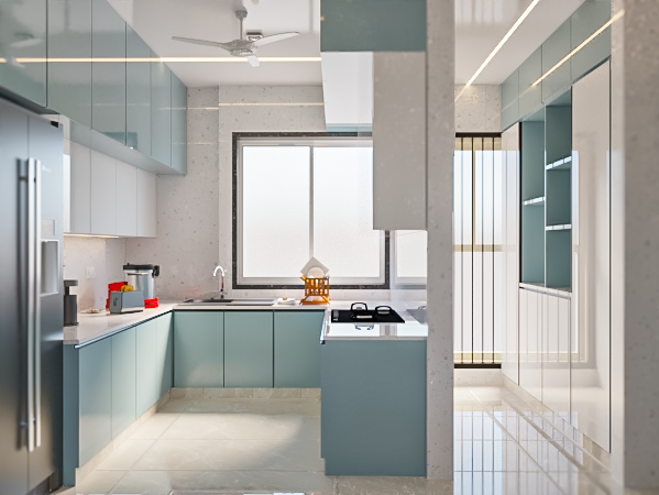 Aqua Modular Kitchen