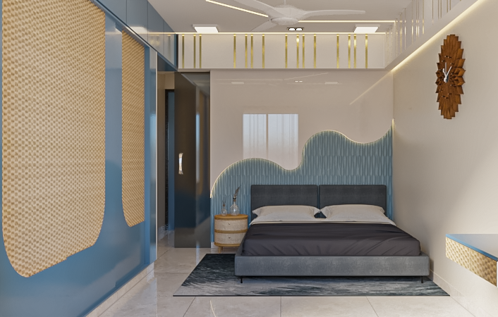 Wave Headboard Master Suite